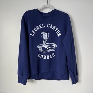 Urban Renewal “Laurel Canyon Cobras”Navy Crewneck Sweatshirt